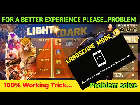 For A Better Experience Please Use Landscape Mode Problem |Diwali Light Vs Dark Event Not Opening