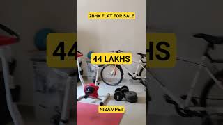 44 LAKHS ONLY || 2BHK FLAT FOR SALE IN NIZAMPET HYDERABAD EAST FACING RESALE FURNISHED #vanisha