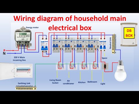 Home Distribution DB Box Wiring Connection Diagram | DB box wiring | @Electricalgenius