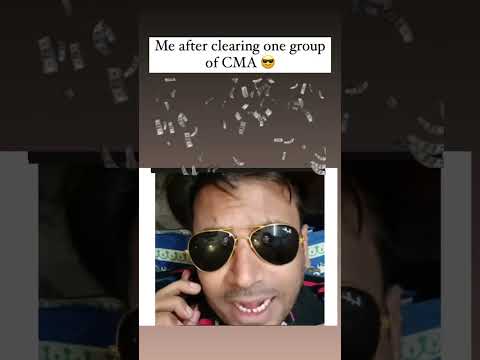 Me after clearing one group of CMA 😎#cma #ca #puneetsuperstar #lordpuneet #costandmanagementaccount