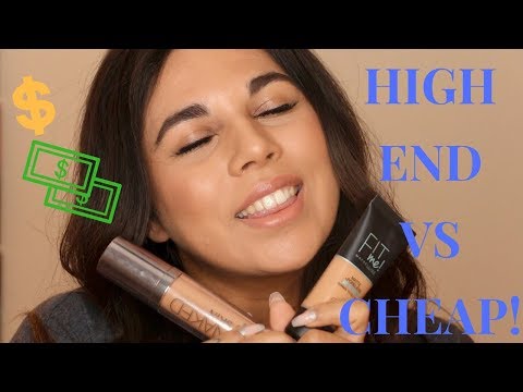 URBAN DECAY NAKED SKIN VS MAYBELLINE FIT ME FOUNDATION! | Charlotte Palmer Evans