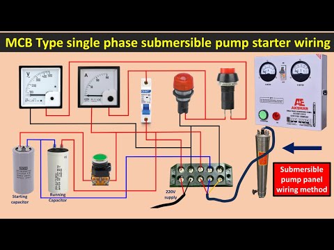 submersible pump starter connection | 1hp submersible pump starter wiring diagram |submersible |