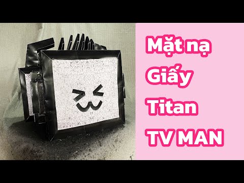 How to make Titan TV MAN HEAD Papercraft | Skibidi toilet