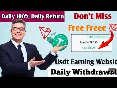 New Usdt Mining Site | usdt earning site | trx usdt mining app | Cloud Mining | usdt investment site