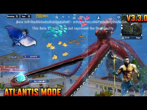 Atlantis World Gameplay | BGMI New Update V3.3.0 | New Atlantis Mode Gameplay |New Theme Mode