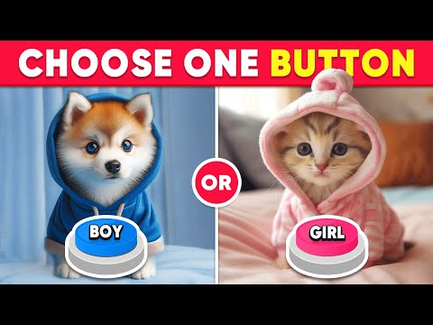 Choose One Button! BOY or GIRL Edition 💎🎀 Quiz Kingdom