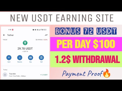 Usdt Earning Website 2023 | Per Click $100 | Latest Usdt Mall Income Site | Usdt Investing Site