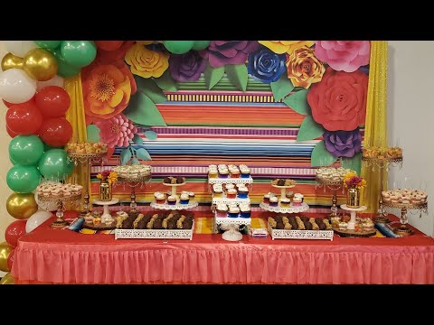 Mexican Fiesta Theme w/Balloon Garland