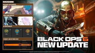 HUGE SURPRISE BO6 WARZONE UPDATE PATCH NOTES! (MOVEMENT NERFS, AUDIO CHANGES, XP & MORE!)