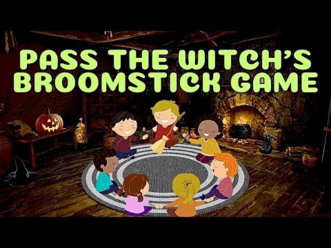 Pass the Witch's Broomstick Musical Game #passthewitchsbroomstick