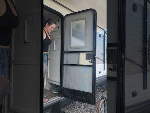 PSA: There's a good chance your RV screen door needs a good scrubbing #rvlife #fulltimerv #cleaning