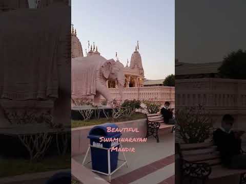 Beautiful Swaminarayan Mandir #baps #swaminarayan #harekrishna  #harerama #lordkrishna #shorts