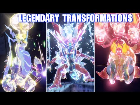 All Legendary Transformations & Terastallize Forms - Pokemon Scarlet & Violet