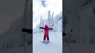 Adia Skiing in Winter Wonderland #skiing #nature #cute