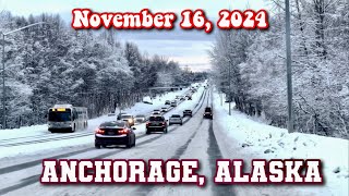 Anchorage, Alaska (11-16-24) Drive. Walmart, Costco Wholesale - DeBarr