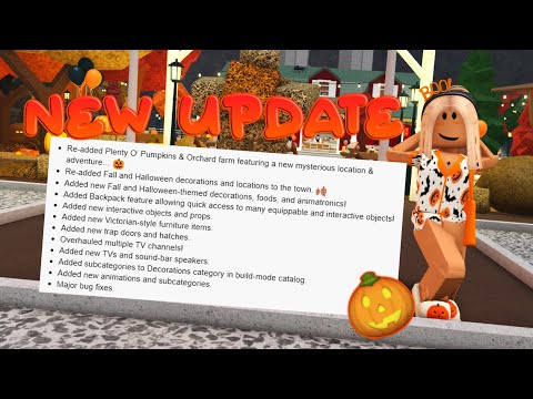 BLOXBURG HALLOWEEN UPDATE OUT NOW! | Roblox Bloxburg | 🎃