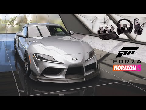 Forza Horizon 5 - Toyota GR Supra - gameplay com Logitech G27