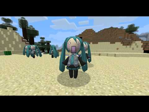 [Minecraft 1.3.2][Mod] Miku Hachune [1080p]