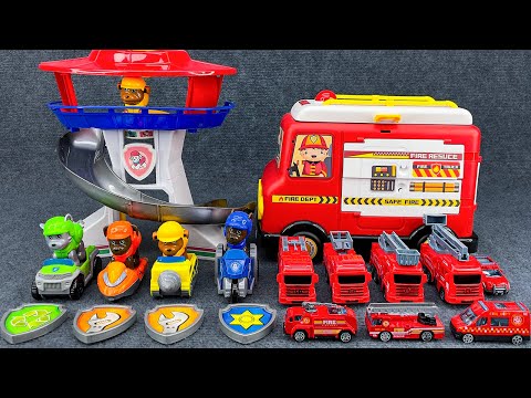 [🌟Toy ASMR🌟] Satisfying with Unboxing the Police and Fire Dog Toy🚒ASMR Fire Truck Toy | Review Toys