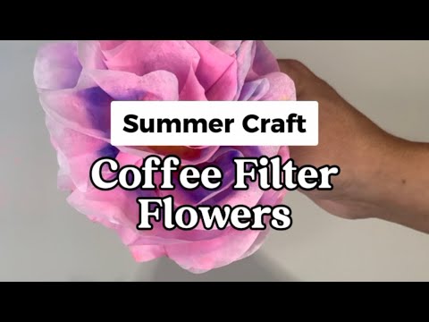 How To Make Paper Flowers From Coffee Filters