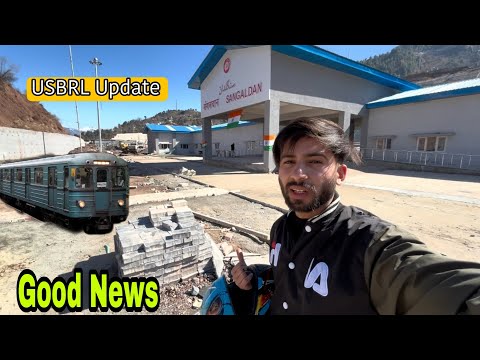 Usbrl Update | Railway Station Sangaldan | Train At Sangaldan Railway | Usbrl Project | Kashmir