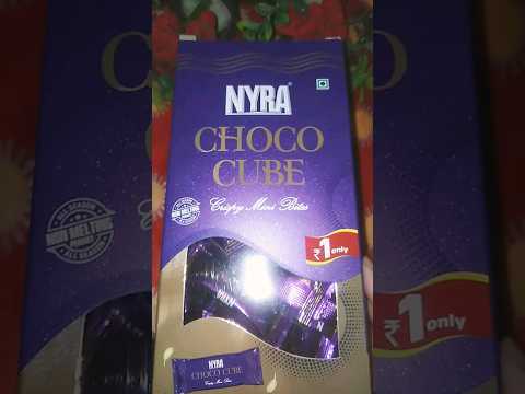 Nyra choco cube chocolate box unboxing video🍫🍫#shorts #ytshorts  #chocolate #chocobar #reels #viral