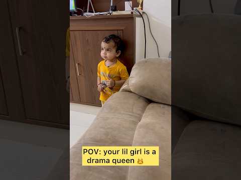 Lil drama queen 👸 #dramaqueen #funny #funnyshorts #babyshorts y