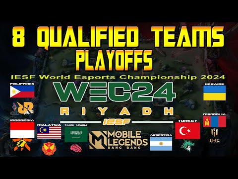 8 QUALIFIED TEAMS FOR PLAYOFFS | IESF World Esports Championship 2024