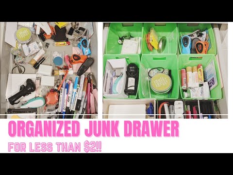 KITCHEN JUNK DRAWER | DECLUTTER + ORGANIZE WITH ME