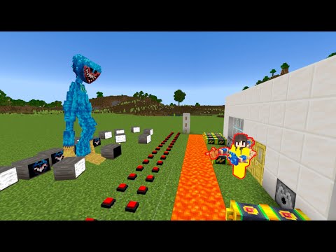 Ultimate Security vs. Nightmare Huggy in Minecraft!