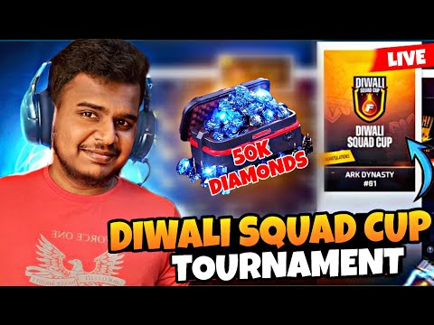 DIWAI SQUAD CUP TOURNAMENT | #vrsgamerff #freefire #viral #diwalisquadcup  #brranked