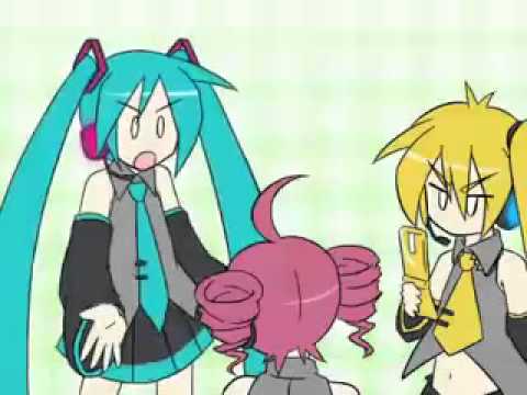 Vocaloid/UTAU - Triple Baka - Short Ver. + PV - Miku, Neru, Teto (Croatian Subtitles in Annotations)