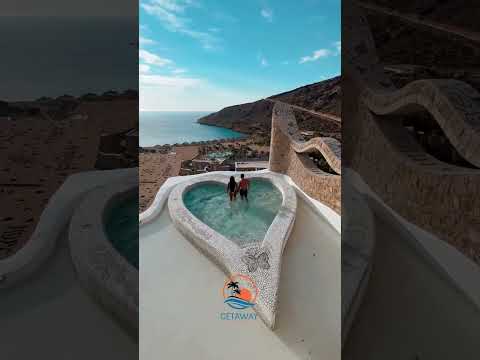 Rebel Souls: Heart-Shaped Pool at Calilio, Greece