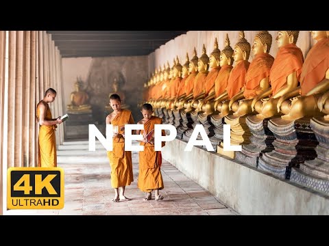 Travel Nepal  4k UHD HDR 60fps- Scenic Relaxtion Of Kathmandu, Nepal Tourism Places with Calm Music