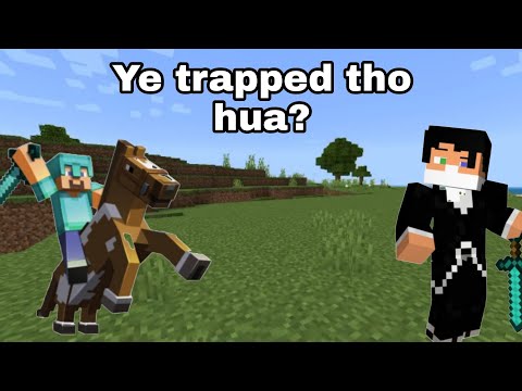 Ye trapped hua ya nhi? #shorts #minecraftshorts #noobfunnyvideo #minecraft #mcpelovers #mcpeplayer