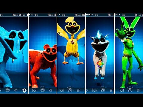 Big Monsters Poppy Playtime Chapter 3 in FNAF AR Workshop Animations