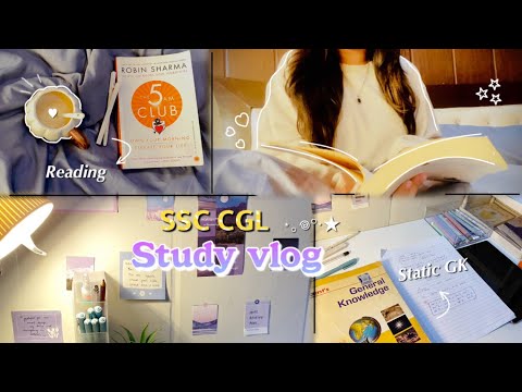 SSC CgL study vlog 📓💭🍓Studying, running errands,etc. #sscaspirants #ssccgl #studyvlog