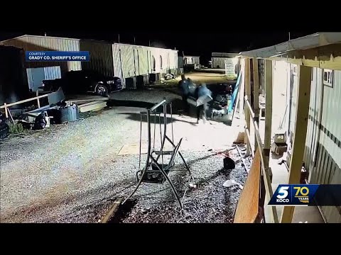 Newly released video shows robbery of Grady County marijuana business