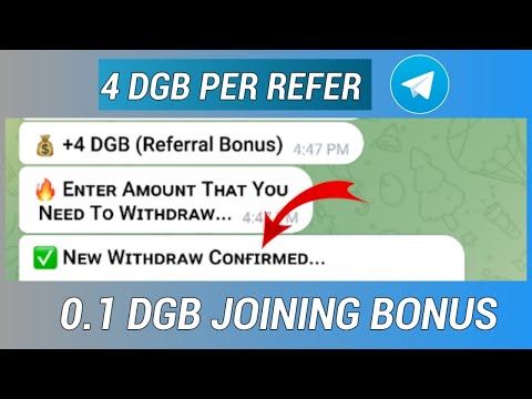 Earn Free DGB From This Telegram Bot | Direct Withdrawal To Your Faucetpay Wallet