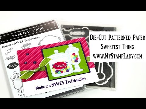 Die-Cut Patterned Paper Sweetest Thing Celebration Stampin' Up!