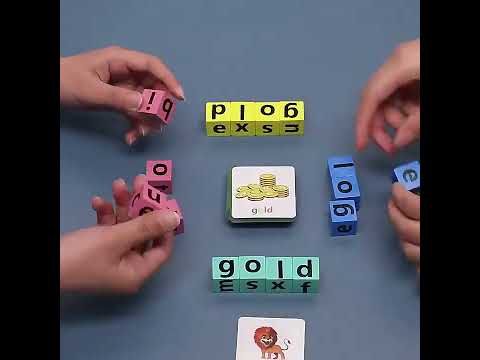 Montessori Letters Game for Kids Early Learning Educational English Letter Game Puzzle #kidstoys