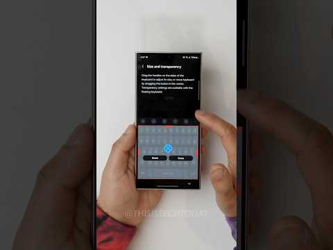 How to customize the size of Your Keyboard on the Samsung Galaxy S24 Ultra