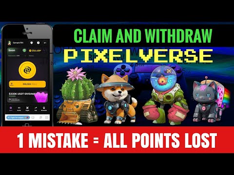 Pixelverse Airdrop - Pixel Tap Claim and withdraw || Pixel verse Confirmed crypto airdrop 2024 Hindi