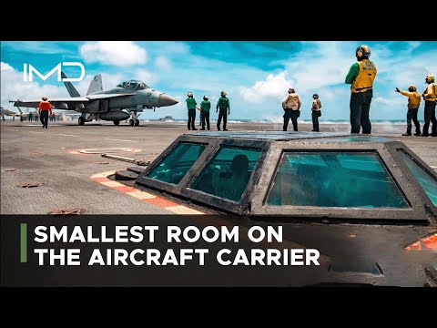 Inside Tiny Space Below Aircraft Carrier Flight Deck | Integrated Catapult Control Station | Bubble