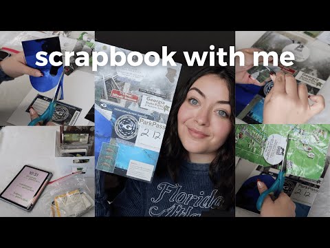 scrapbook with me!  *travel journaling, diy, how-to, aesthetic vibes, crafting*