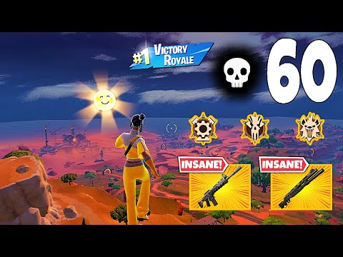 60 Elimination Solo Vs Squads "Zero Build" Gameplay Wins (Fortnite chapter 5)