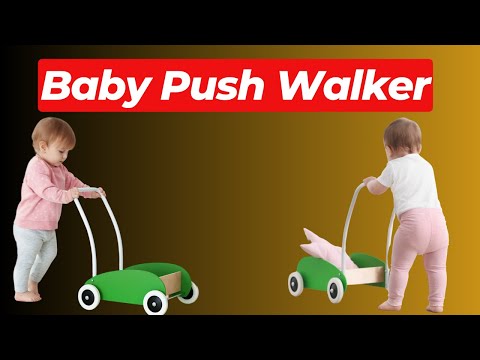 Baby Push Walker Enjoying | Baby Walker, Foldable Push Learning