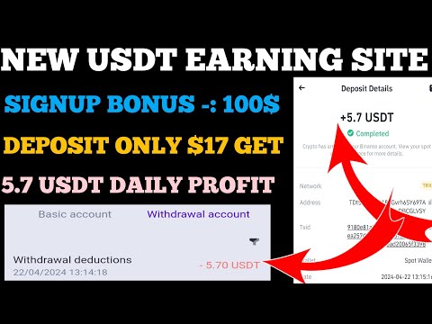 New Usdt Earning Site Today | Best Usdt Mining Website | New Usdt Investment Platform | Earn Usdt