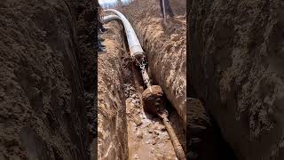 Underground pipe insertion process- Good tools and machinery make work easy