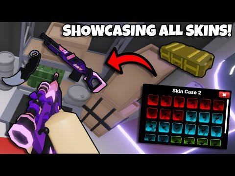 SHOWCASING ALL SKIN CASE 2 WEAPON SKINS IN ROBLOX RIVALS!